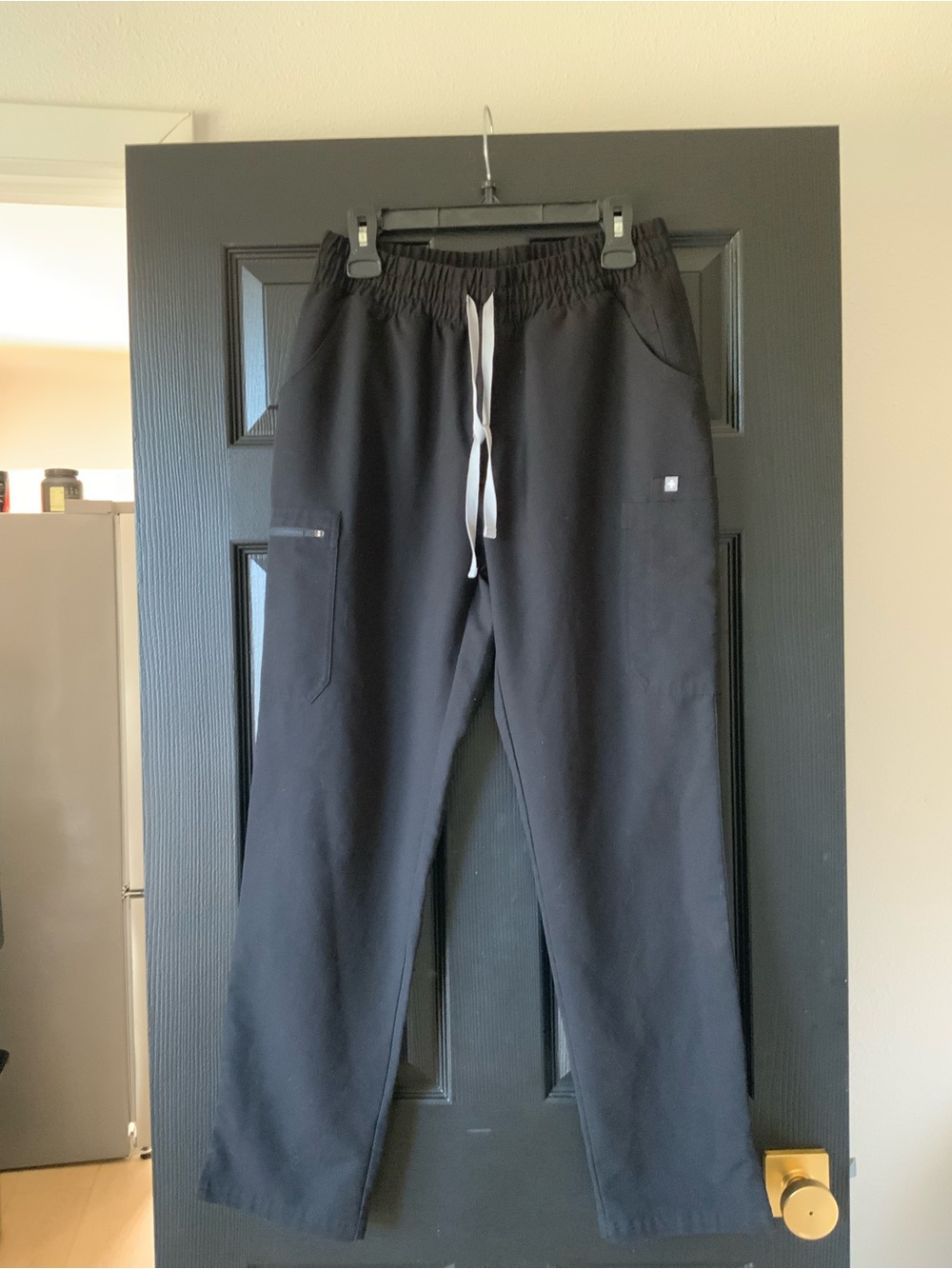Figs Men's Black Jogger Sweatpants with Contrast Drawstring
